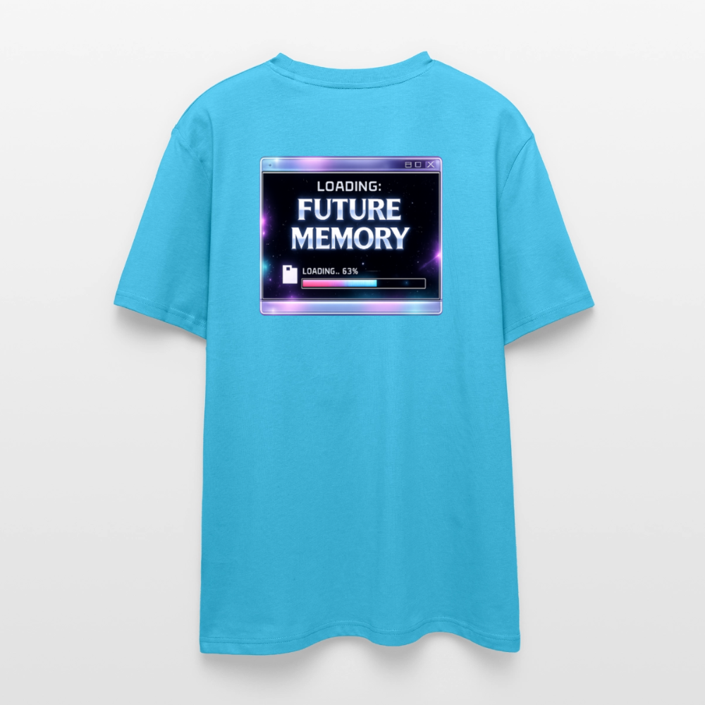 Organic T-Shirt - Future Memory - aqua blue