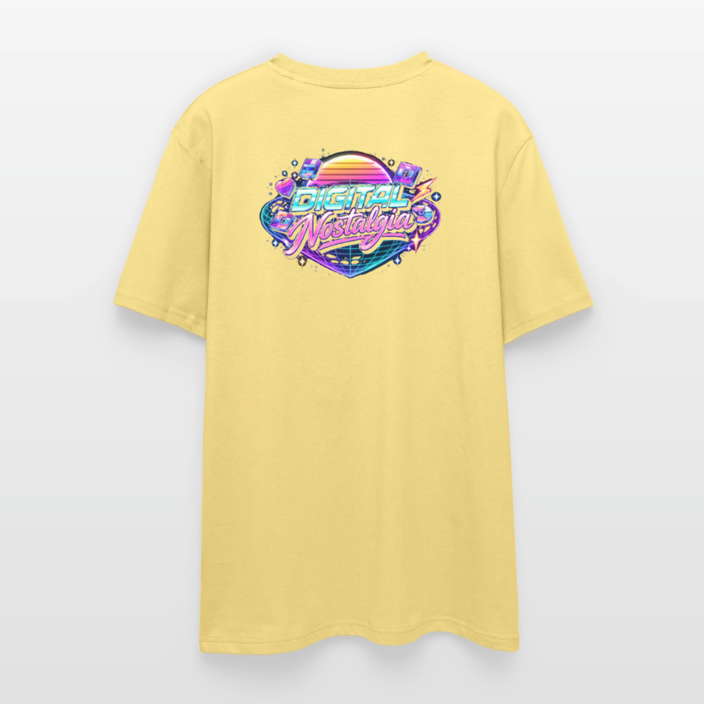Organic T-Shirt - Retro Future Wave - viva yellow 