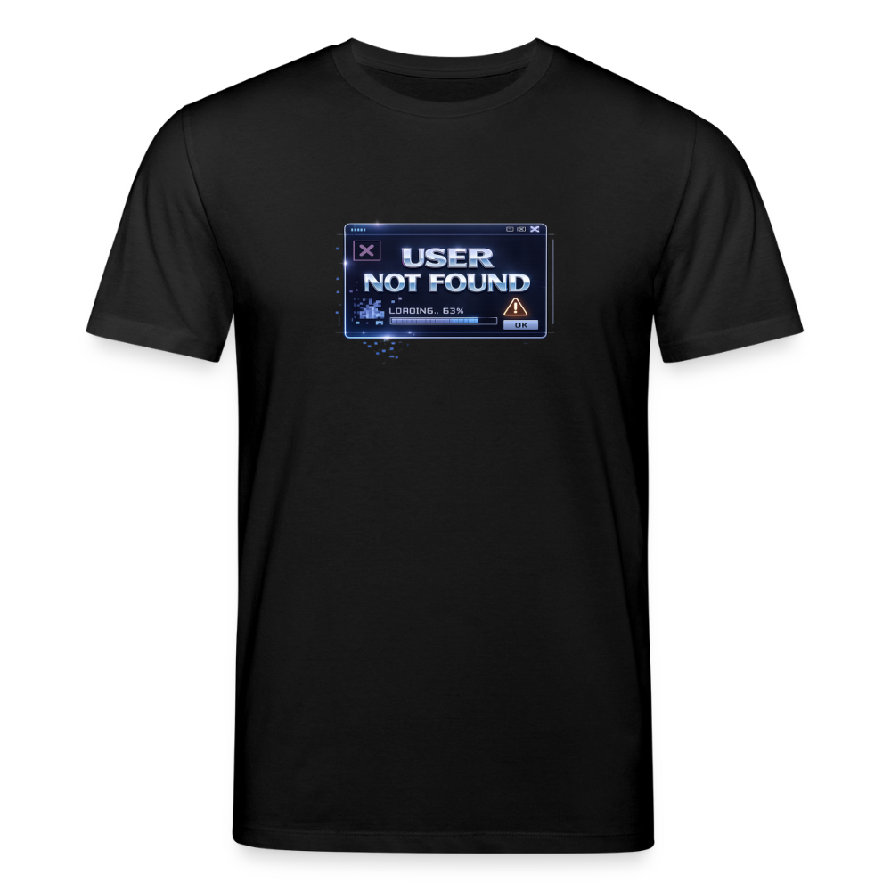 Organic T-Shirt - User Not Found - black