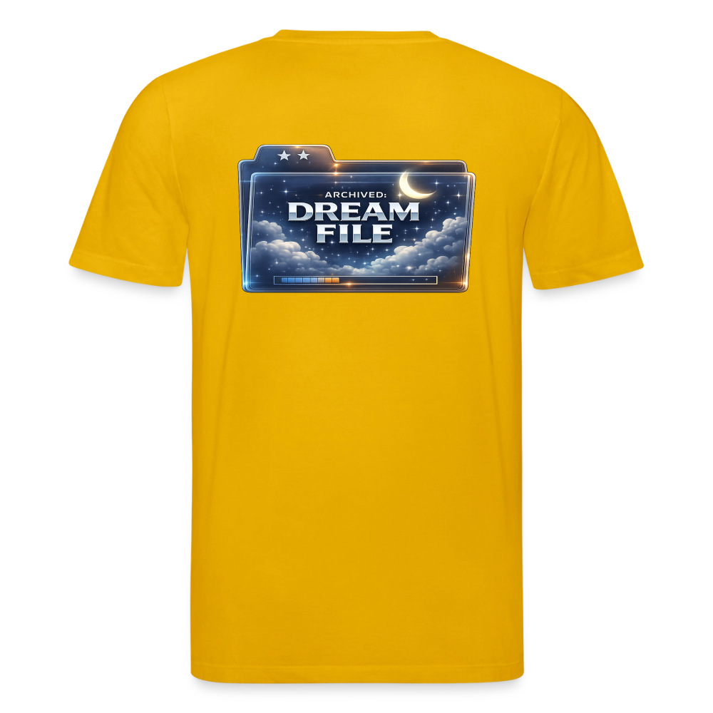 Organic T-Shirt - Archived Dream File - spectra yellow