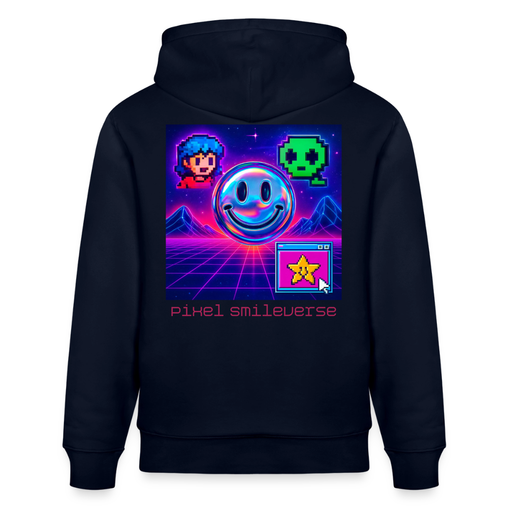 Organic Hoody - Retro Arcade Dream - navy