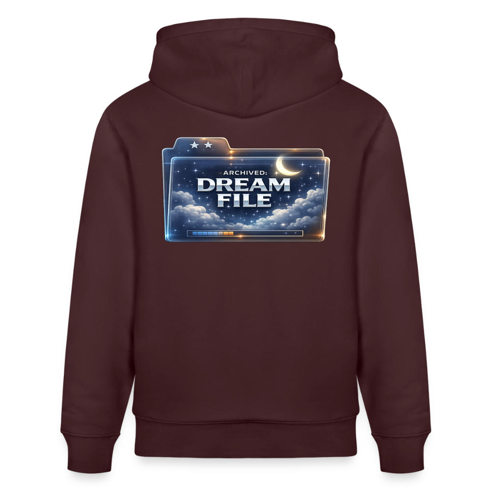 Organic Hoody - Archived Dream File - maroon