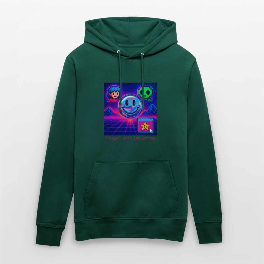 Organic Hoody - Retro Arcade Dream - forest