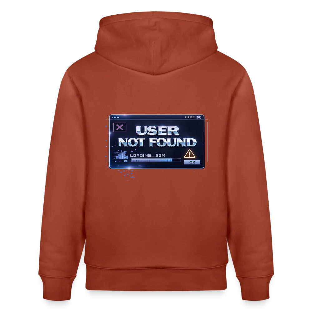 Organic Hoody - User Not Found - heritage brown