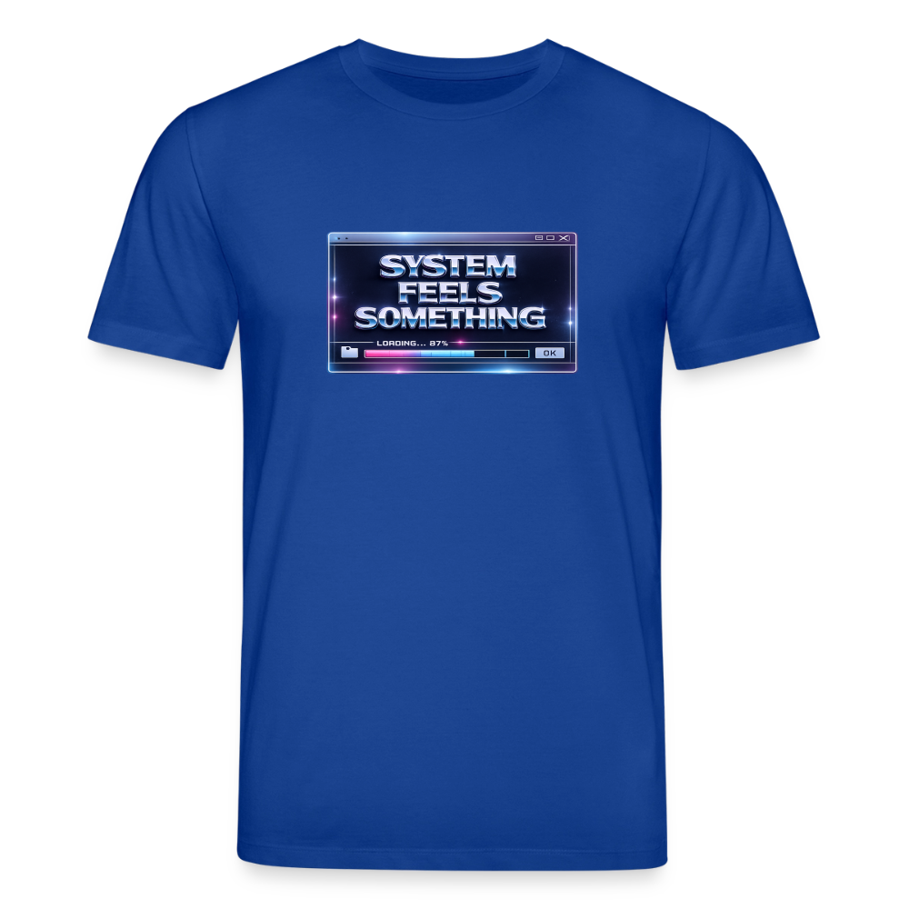 Organic T-Shirt - Sentience Loading Now - majorelle blue