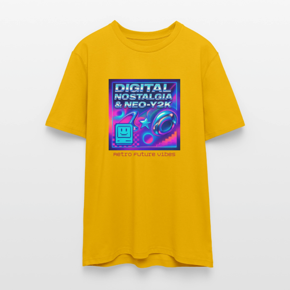 Organic T-Shirt - Digital Nostalgia - spectra yellow