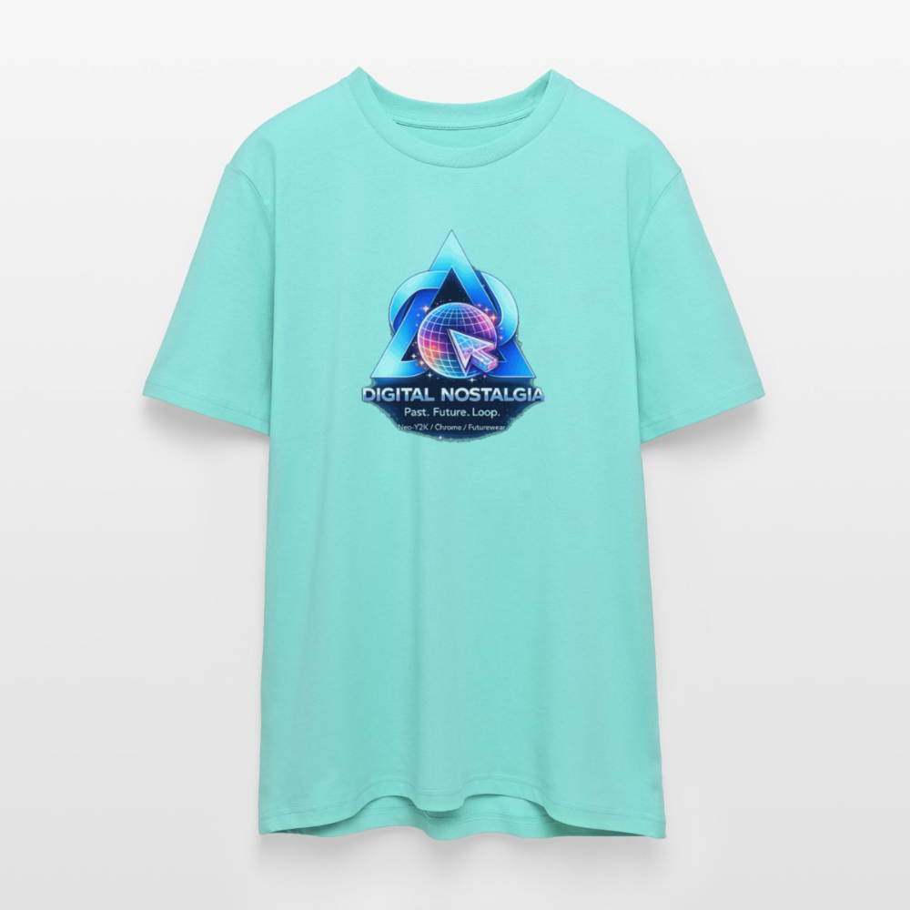 Organic T-Shirt - Eternal Quantum Era - pool blue