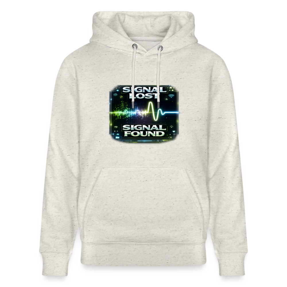 Organic Hoody - Signal Restored - heather oatmeal