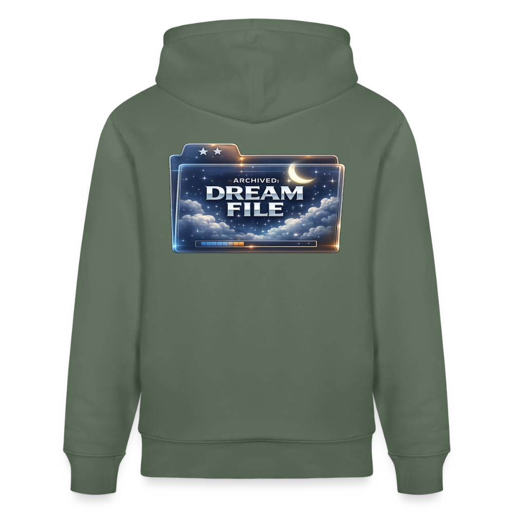 Organic Hoody - Archived Dream File - cypress green