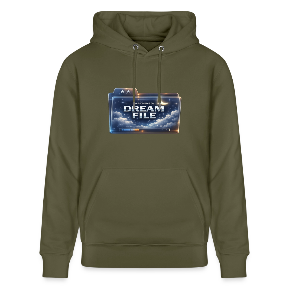 Organic Hoody - Archived Dream File - khaki green