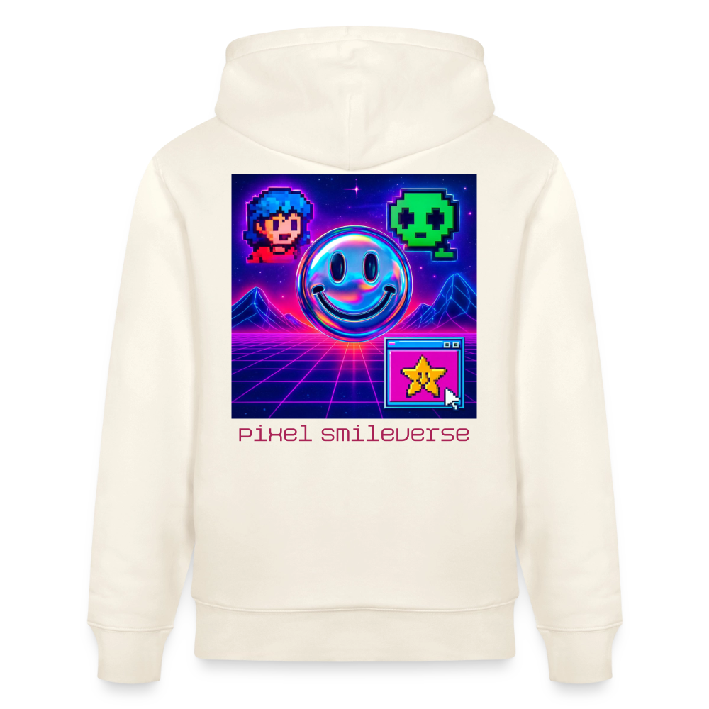 Organic Hoody - Retro Arcade Dream - natural white