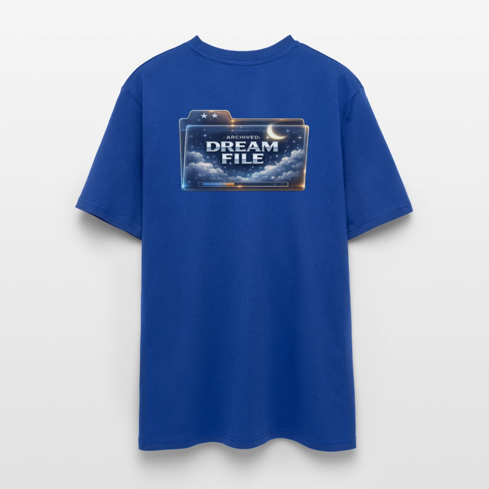 Organic T-Shirt - Archived Dream File - majorelle blue