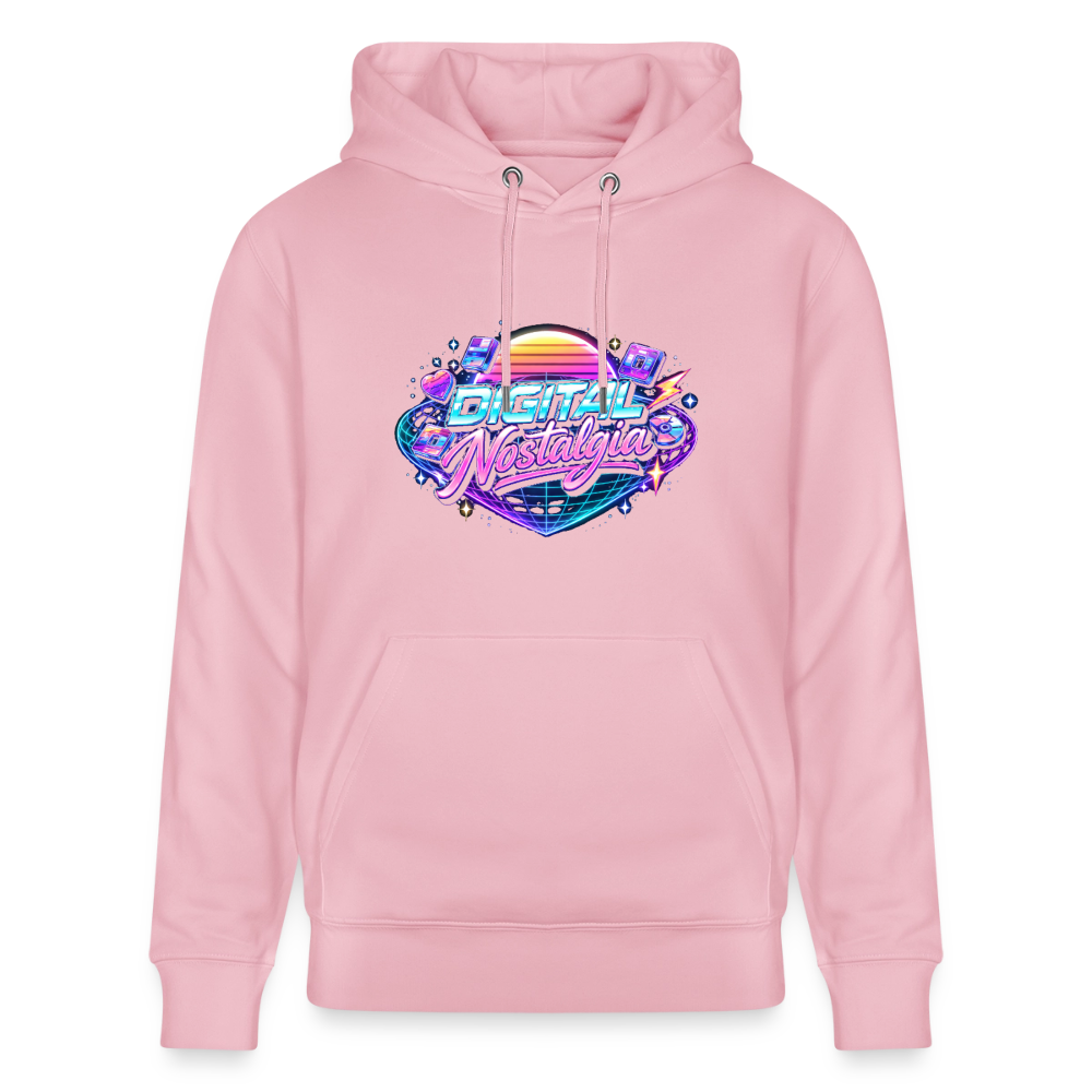 Organic Hoody - Retro Future Wave - cotton pink