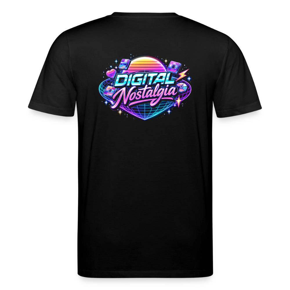 Organic T-Shirt - Retro Future Wave - black