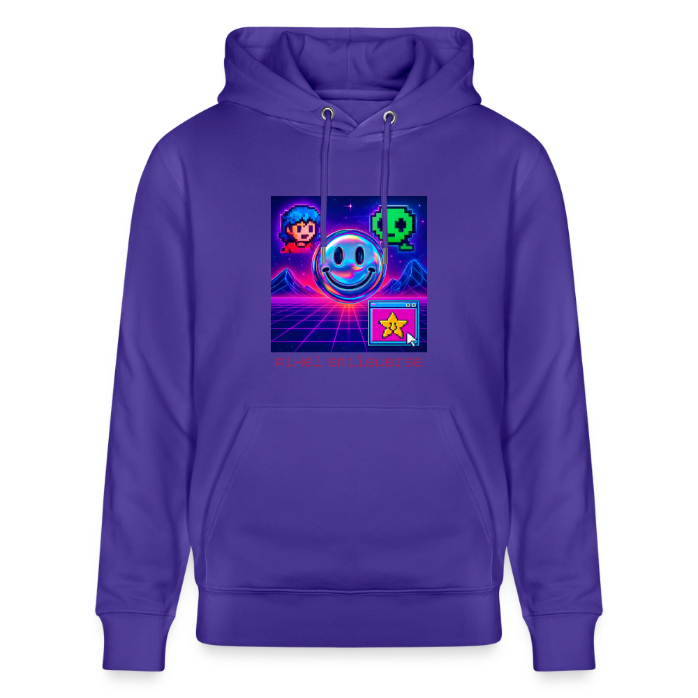 Organic Hoody - Retro Arcade Dream - purple love 