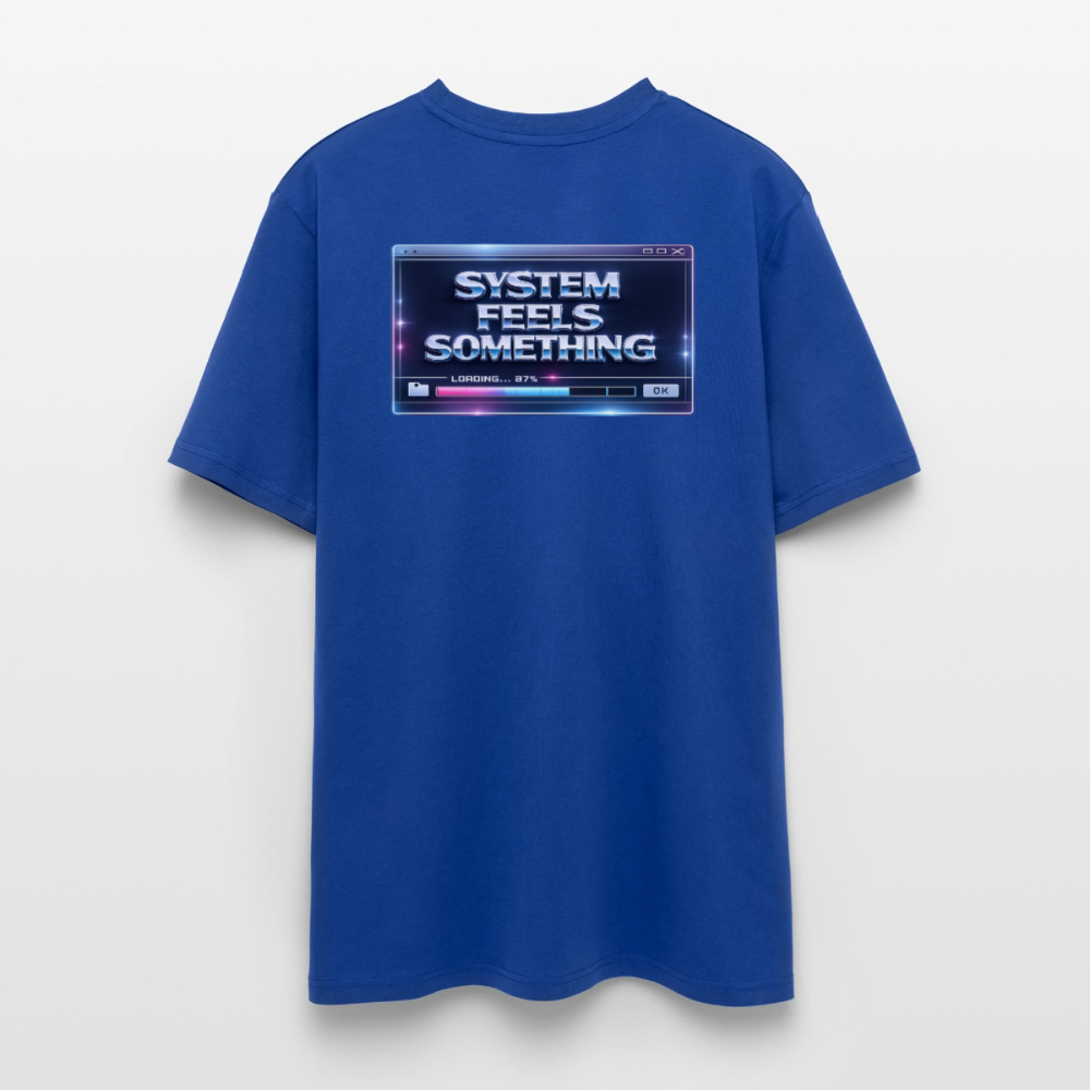 Organic T-Shirt - Sentience Loading Now - majorelle blue