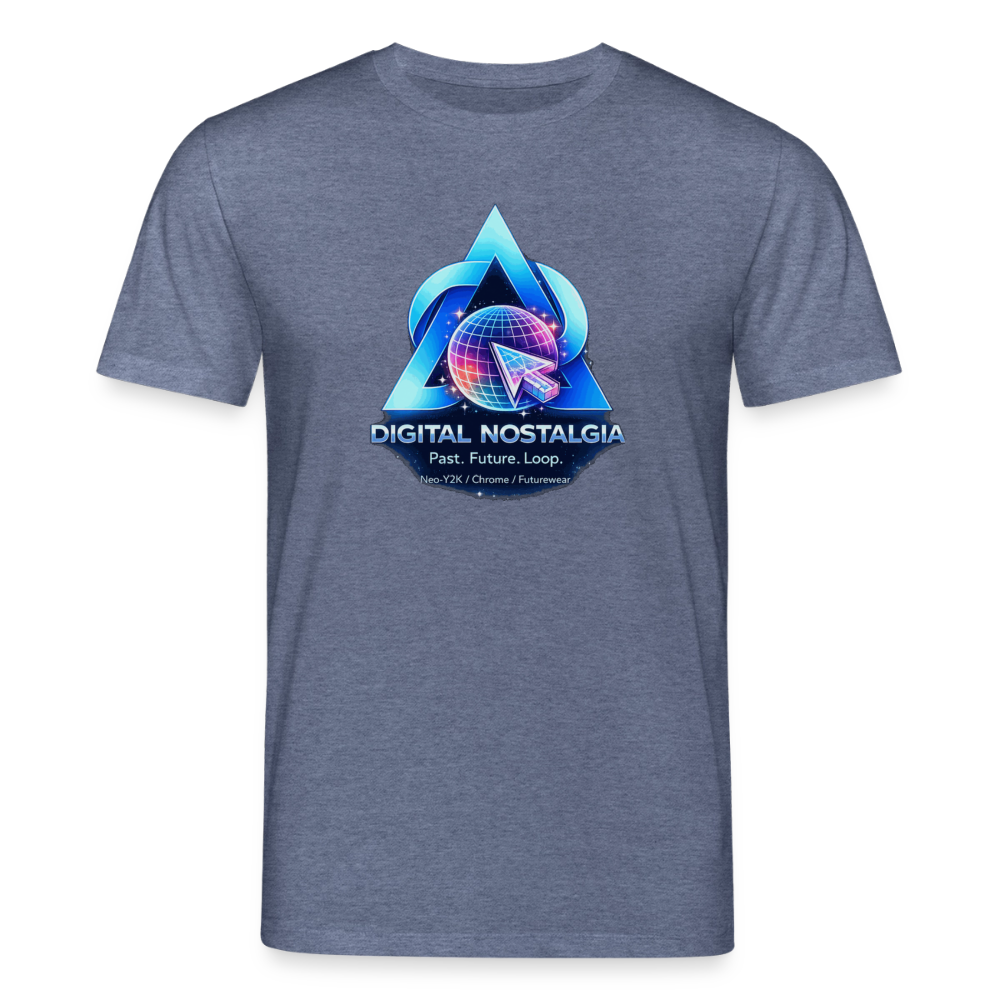 Organic T-Shirt - Eternal Quantum Era - dark heather blue