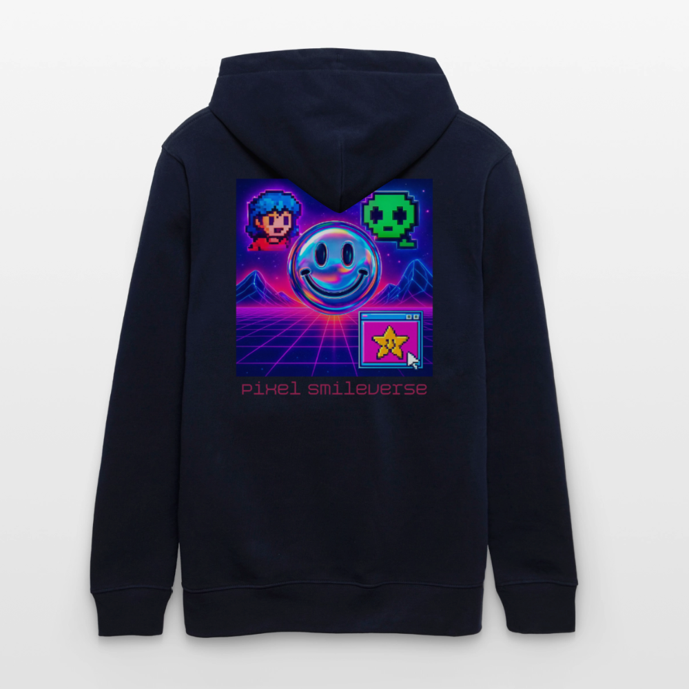 Organic Hoody - Retro Arcade Dream - navy