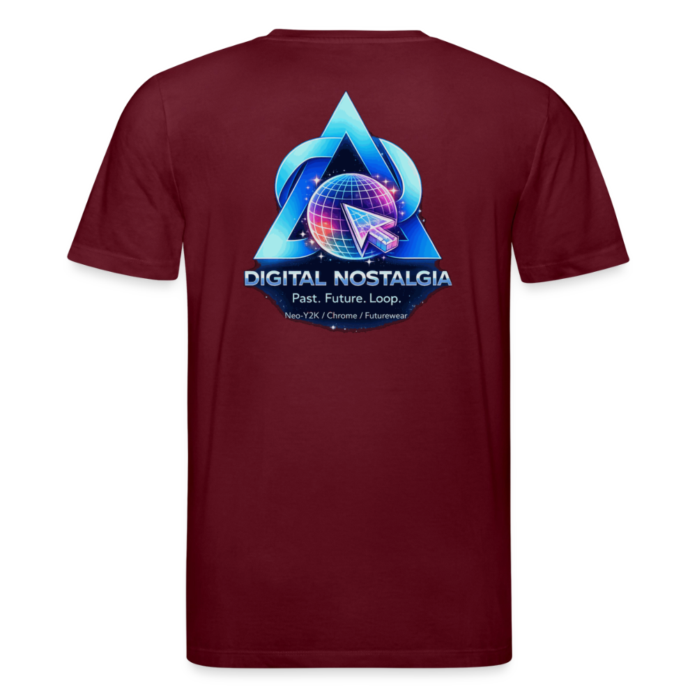 Organic T-Shirt - Eternal Quantum Era - burgundy