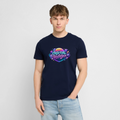 Organic T-Shirt - Retro Future Wave - navy