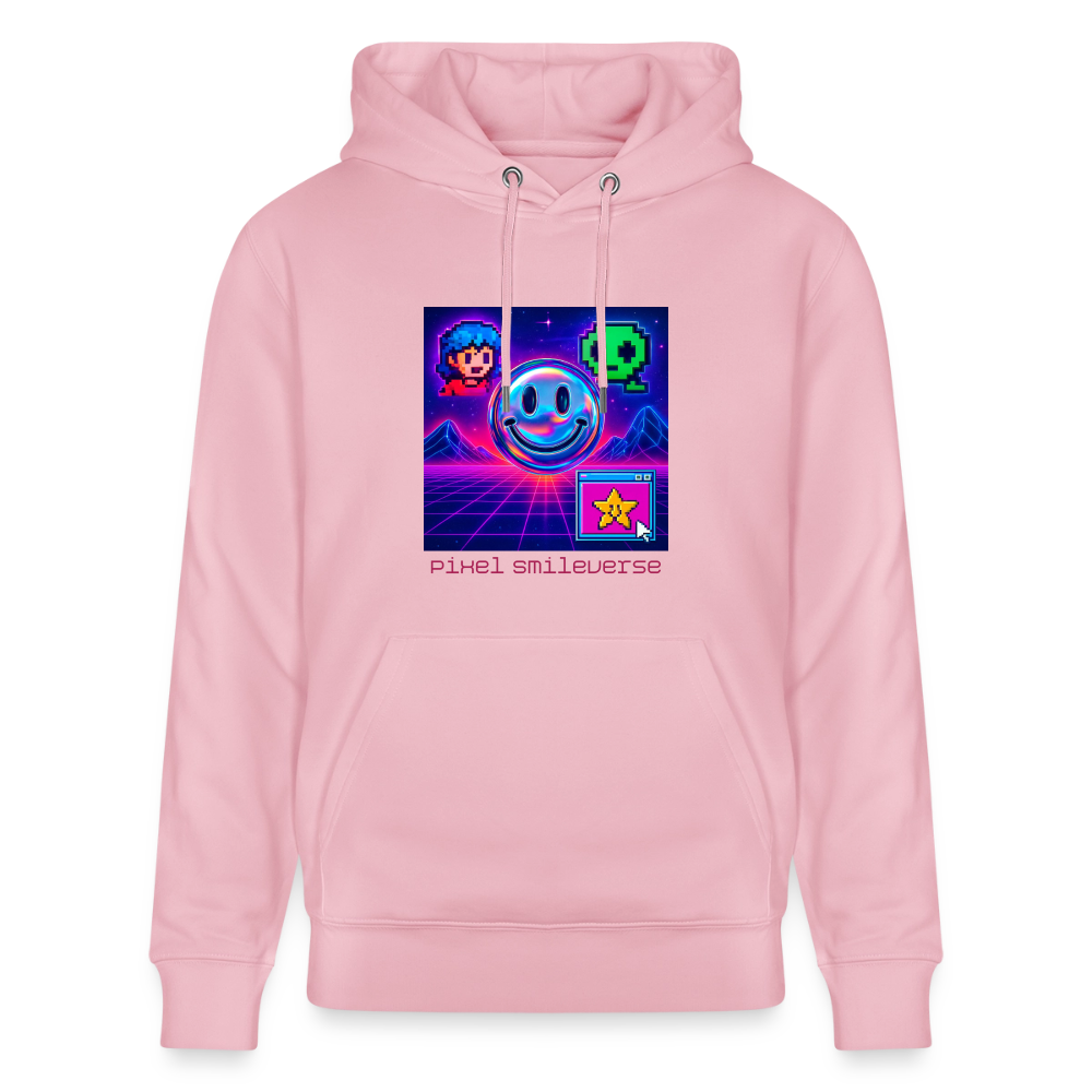 Organic Hoody - Retro Arcade Dream - cotton pink