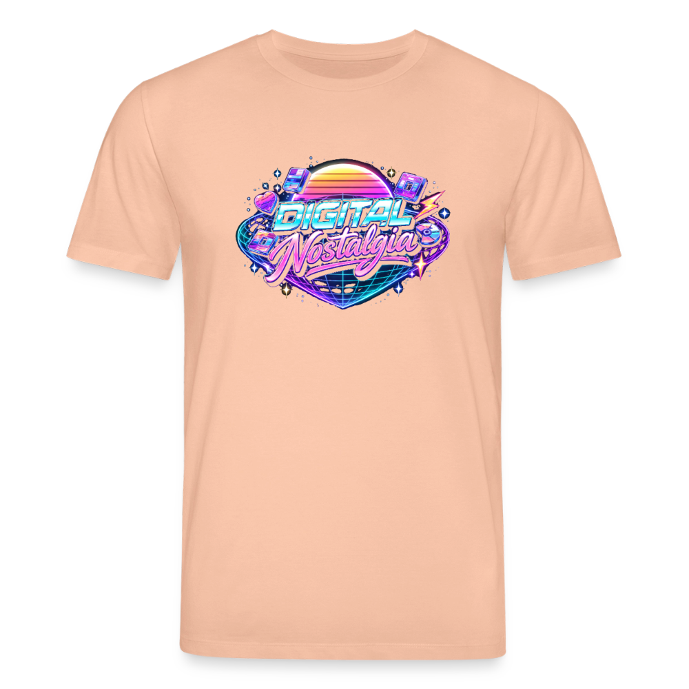 Organic T-Shirt - Retro Future Wave - peach