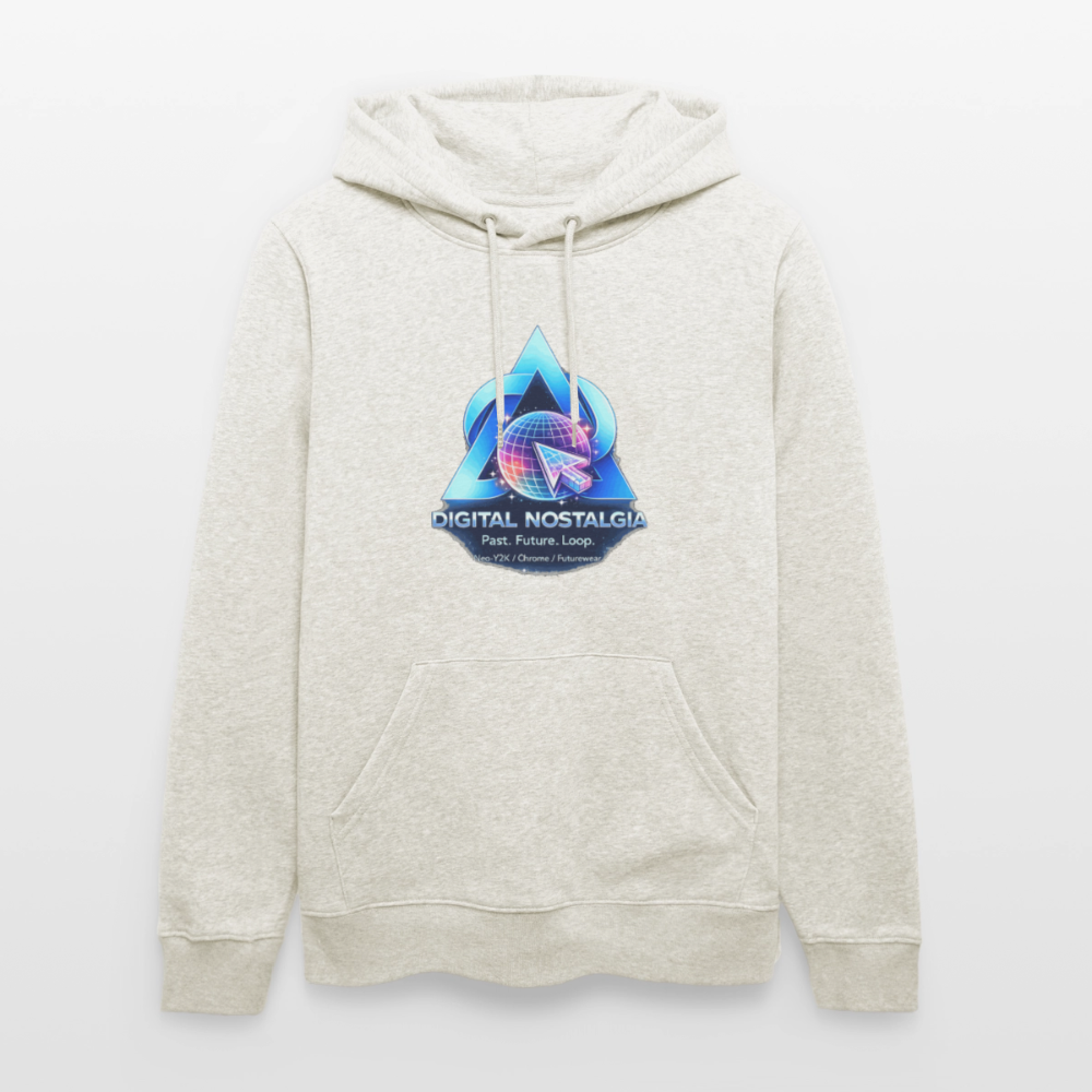 Organic Hoody - Eternal Quantum Era - heather oatmeal