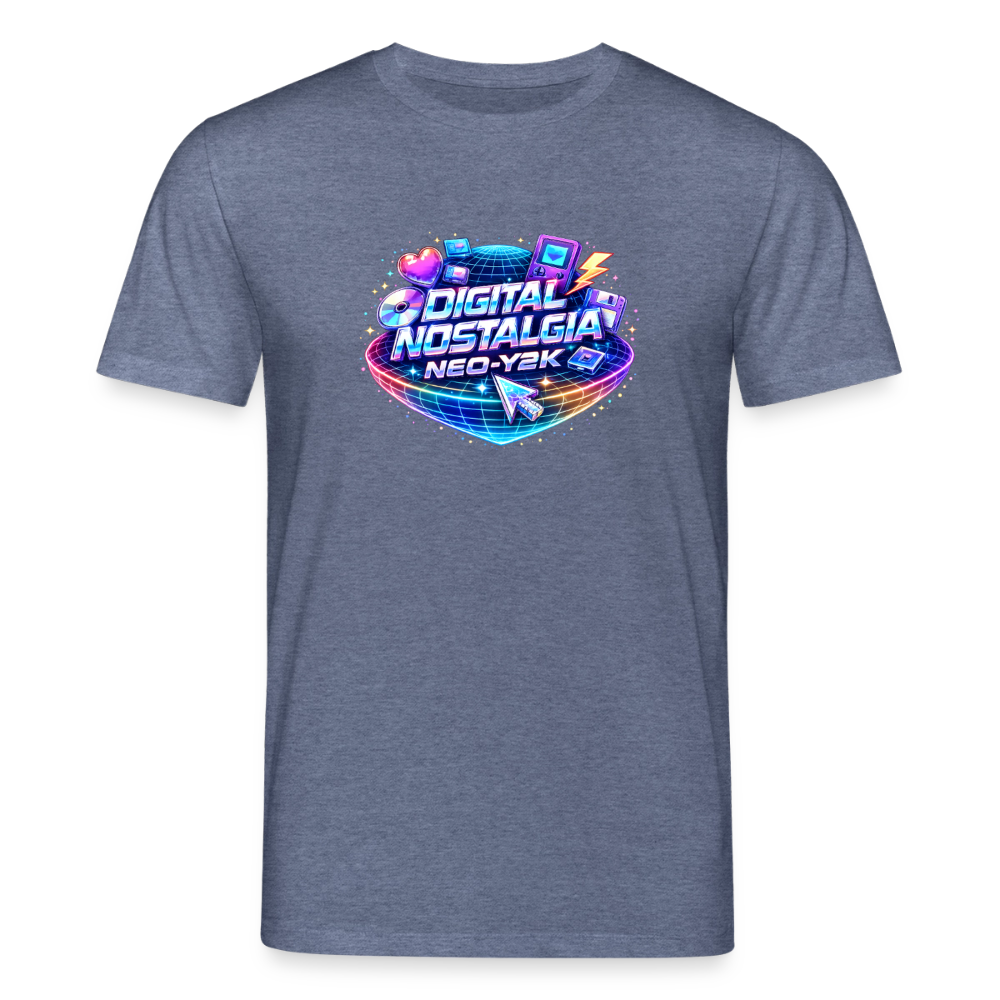 Organic T-Shirt - Neo Y2K Revival - dark heather blue