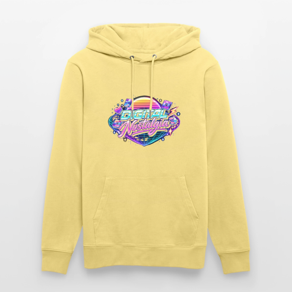 Organic Hoody - Retro Future Wave - viva yellow 