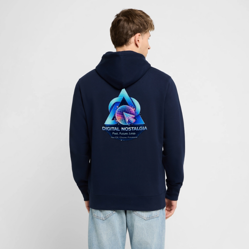 Organic Hoody - Eternal Quantum Era - navy