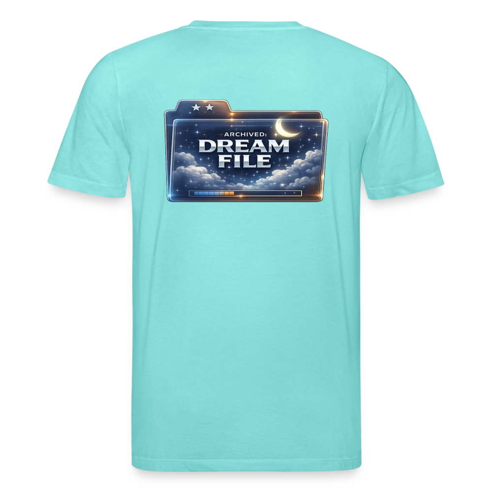 Organic T-Shirt - Archived Dream File - pool blue