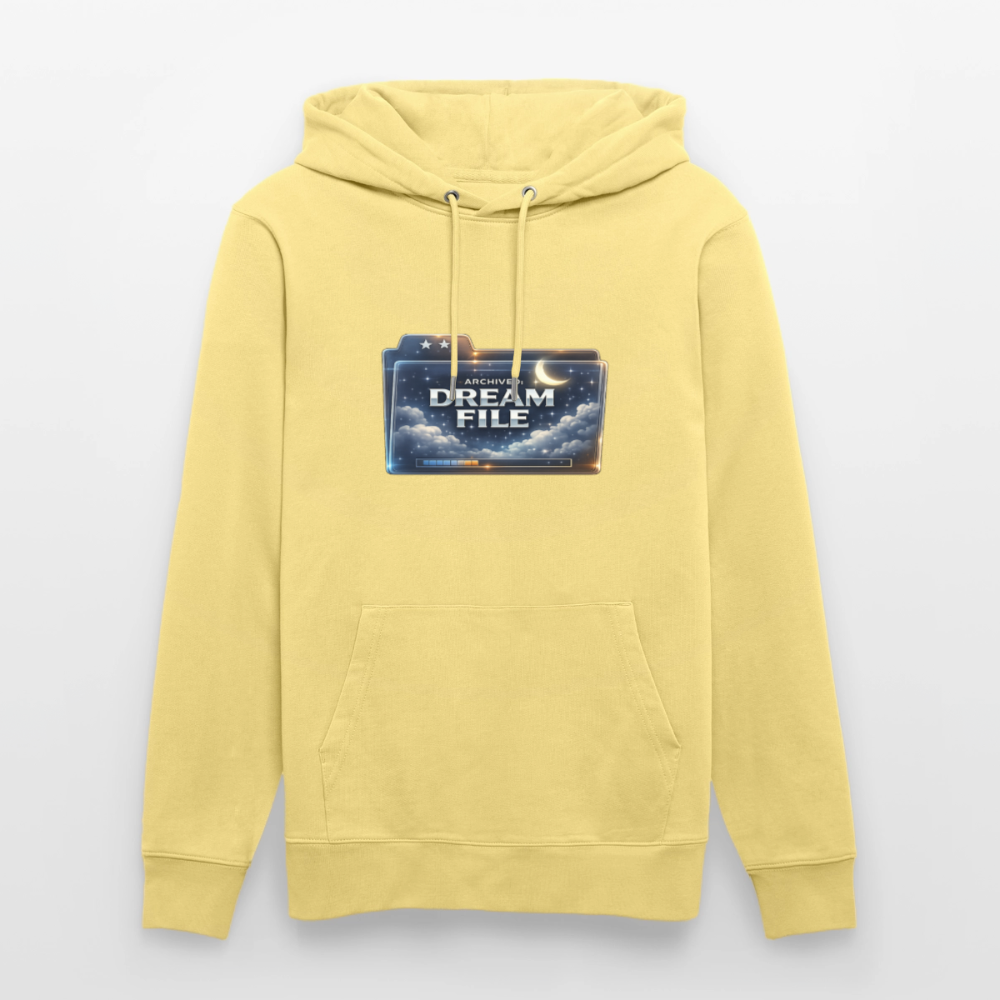 Organic Hoody - Archived Dream File - viva yellow 