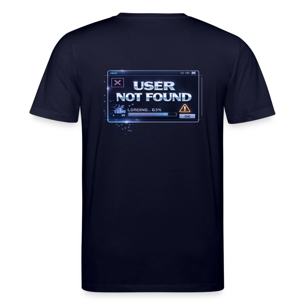 Organic T-Shirt - User Not Found - navy