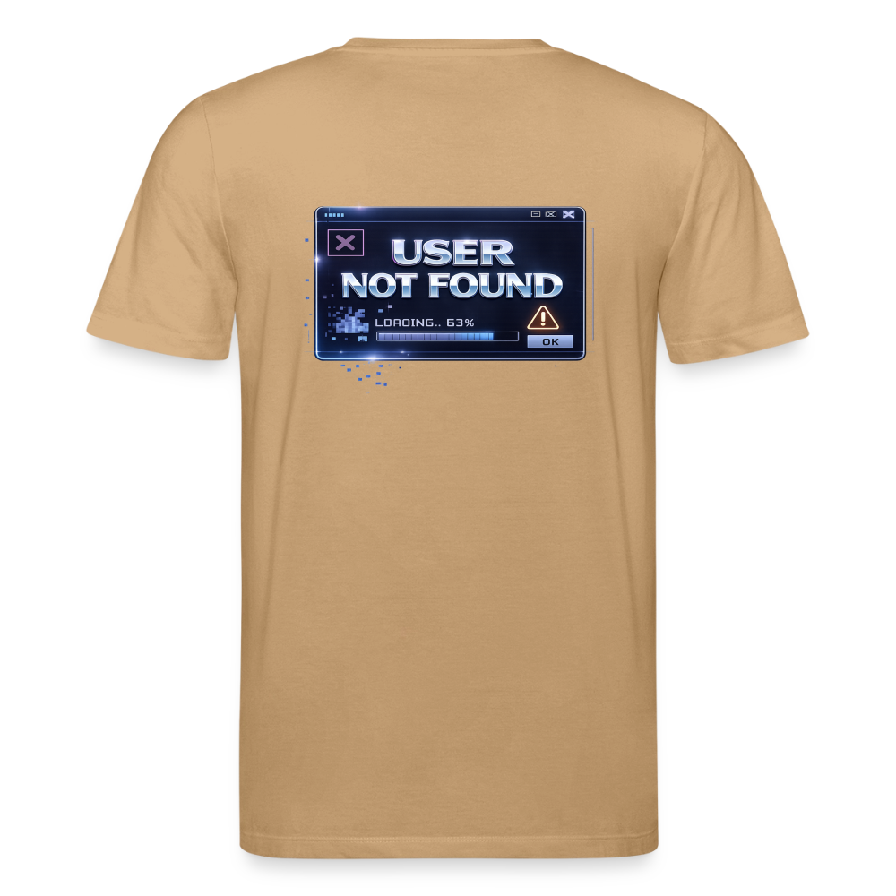 Organic T-Shirt - User Not Found - caramel 