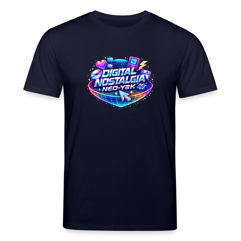 Organic T-Shirt - Neo Y2K Revival - navy
