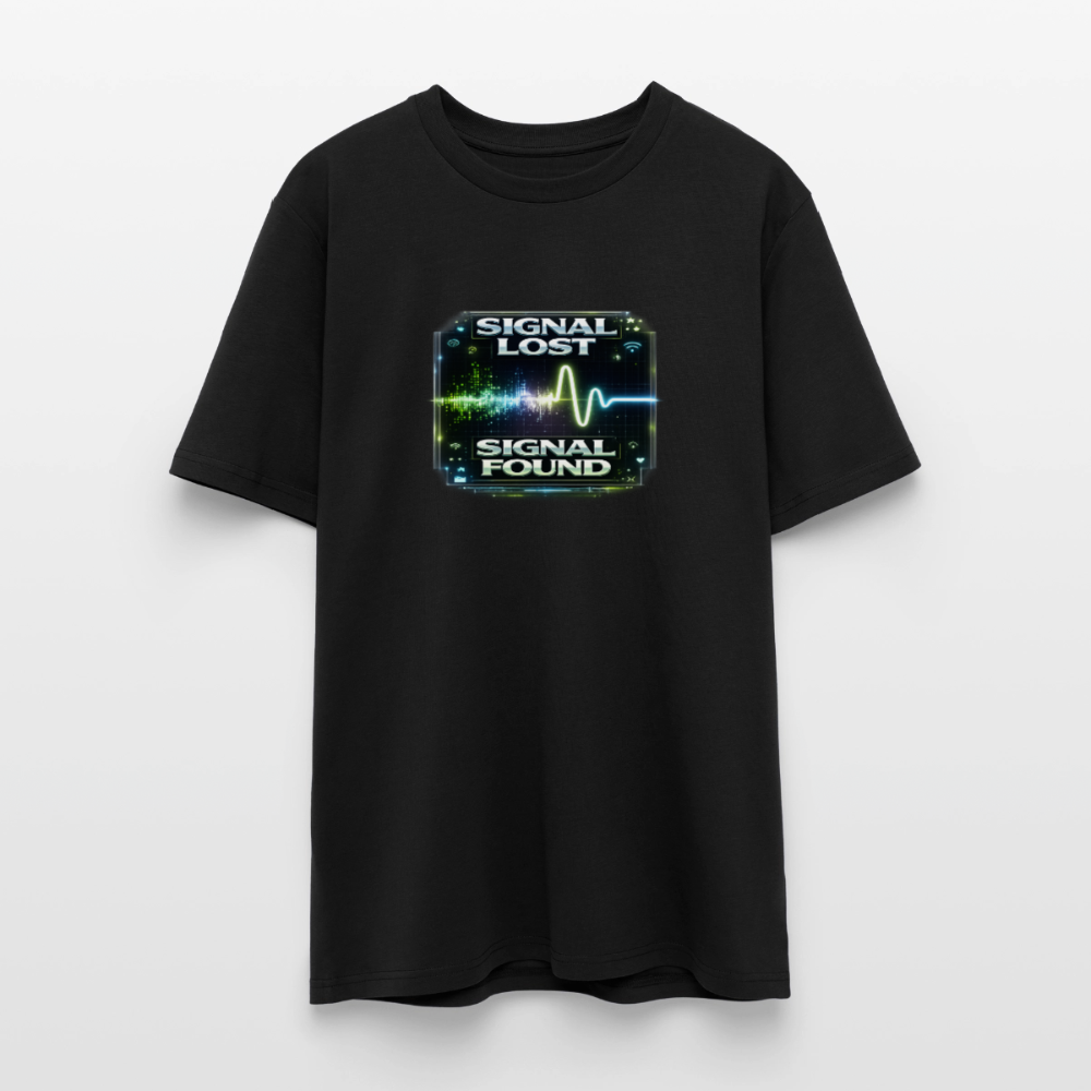 Organic T-Shirt - Signal Restored - black