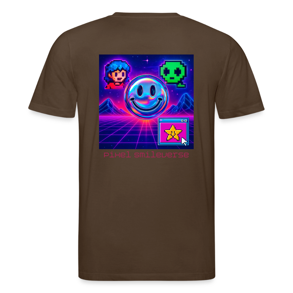 Organic T-Shirt - Retro Arcade Dream - mocha
