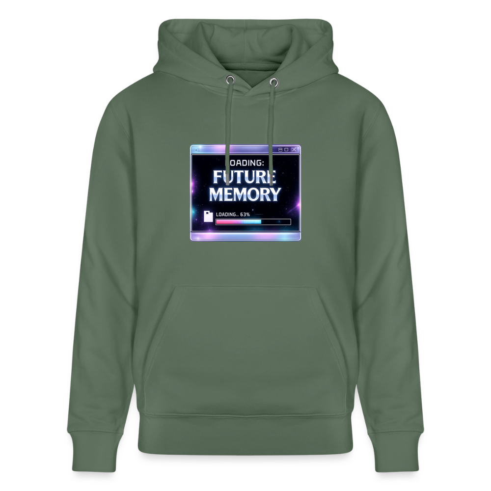 Organic Hoody - Future Memory - cypress green