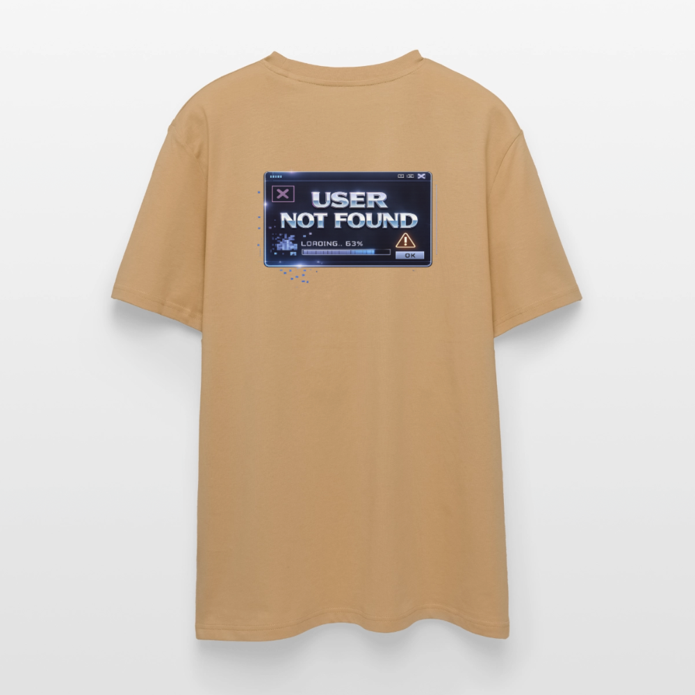 Organic T-Shirt - User Not Found - caramel 