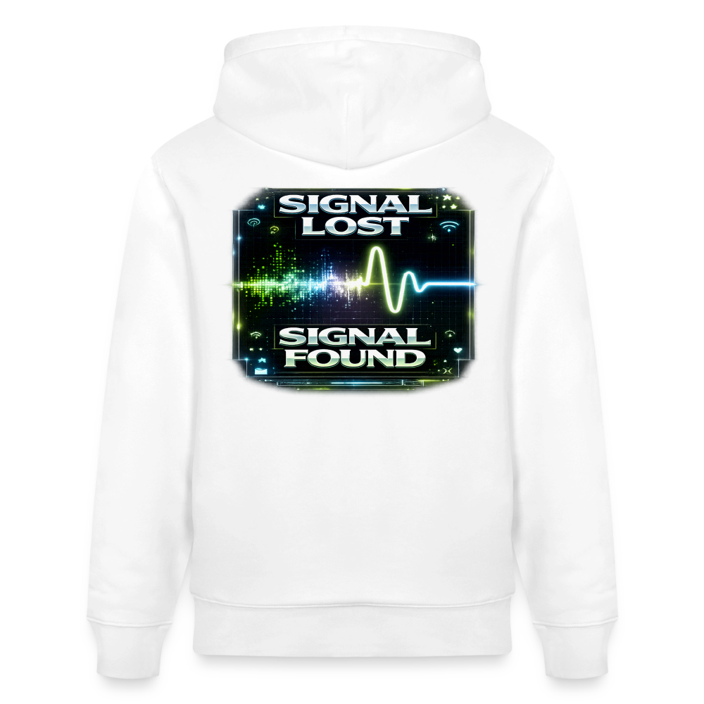 Organic Hoody - Signal Restored - white