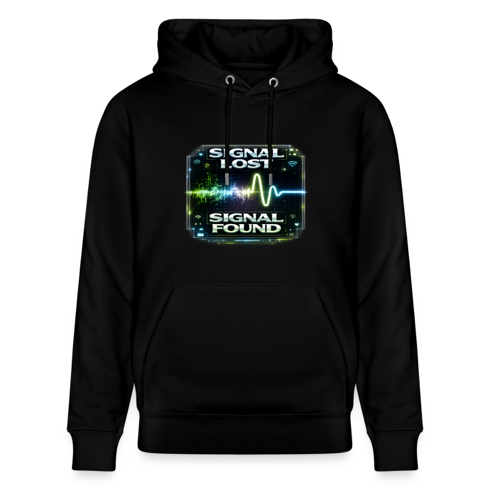 Organic Hoody - Signal Restored - black