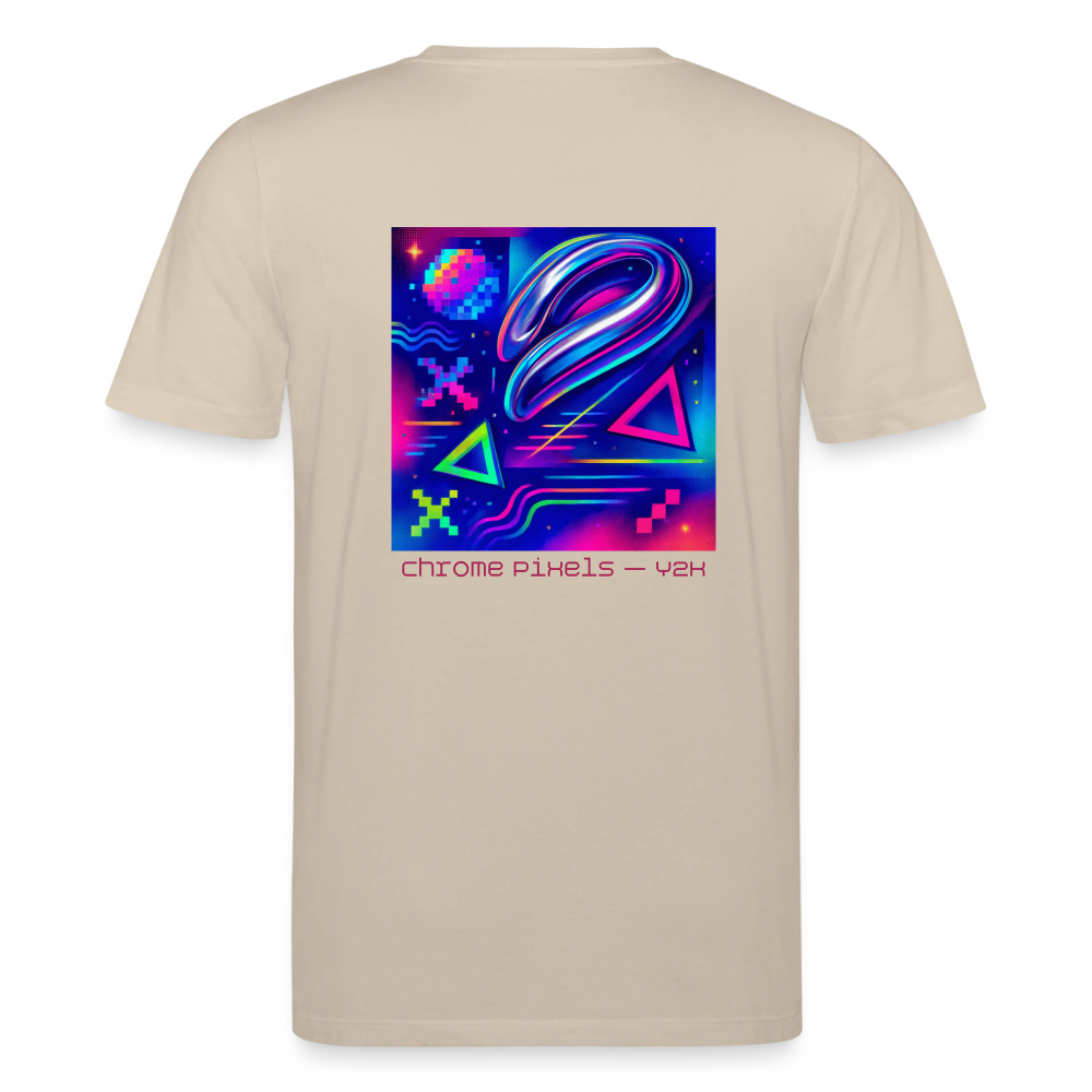 Organic T-Shirt - Neon Geometrics - beige