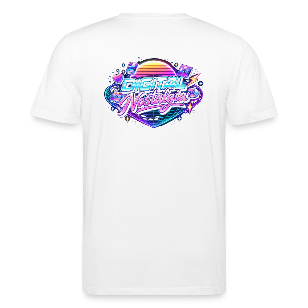 Organic T-Shirt - Retro Future Wave - white