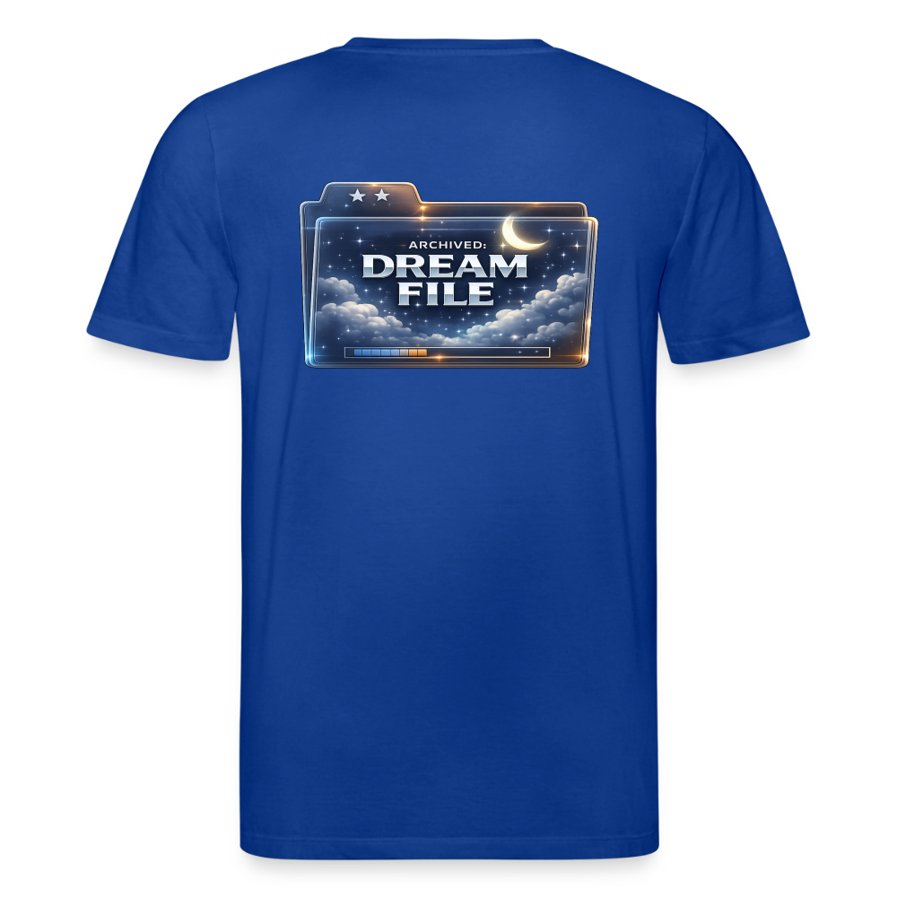 Organic T-Shirt - Archived Dream File - majorelle blue