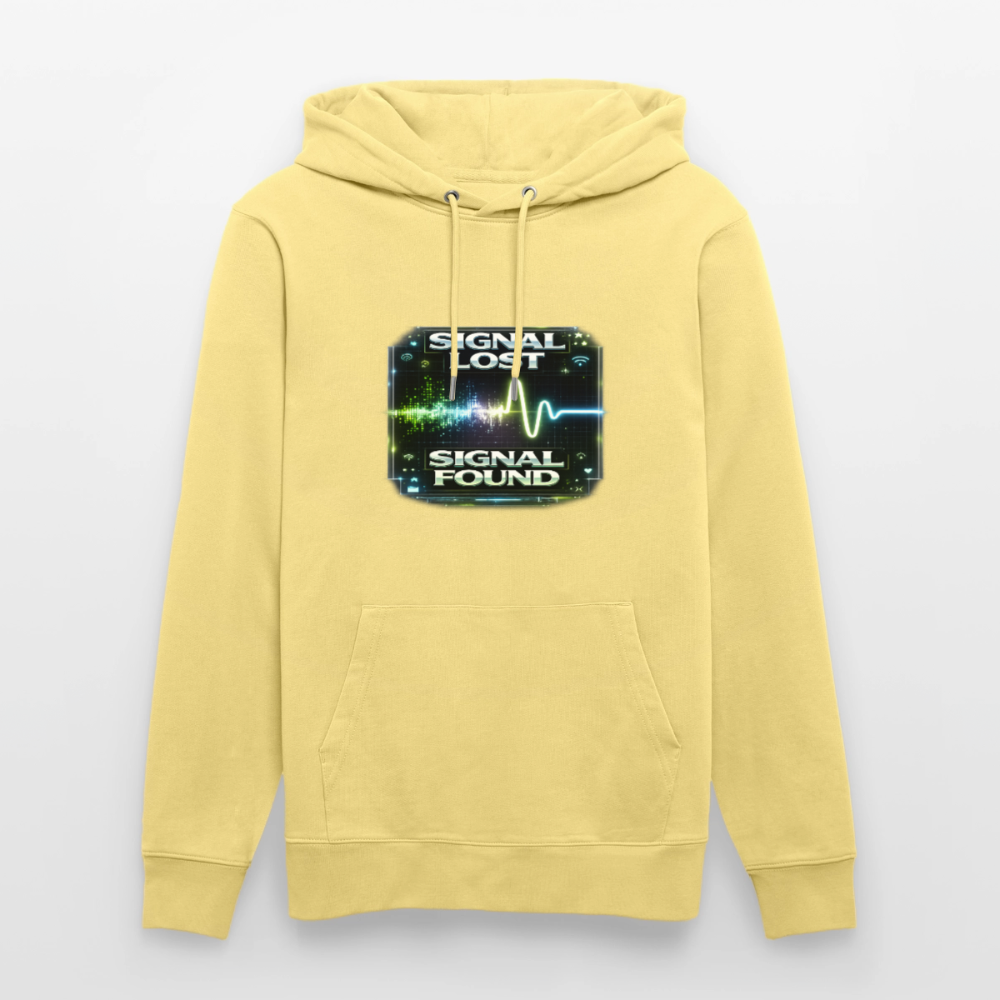 Organic Hoody - Signal Restored - viva yellow 