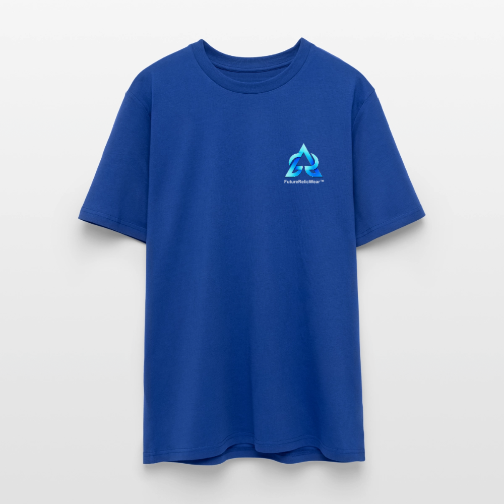 Organic T-Shirt - Neon Geometrics - majorelle blue