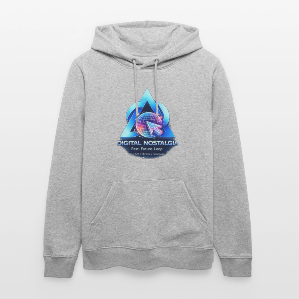 Organic Hoody - Eternal Quantum Era - heather grey