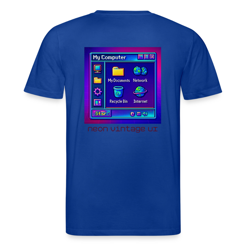 Organic T-Shirt - Retro Desktop - majorelle blue