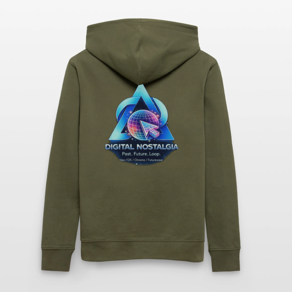 Organic Hoody - Eternal Quantum Era - khaki green