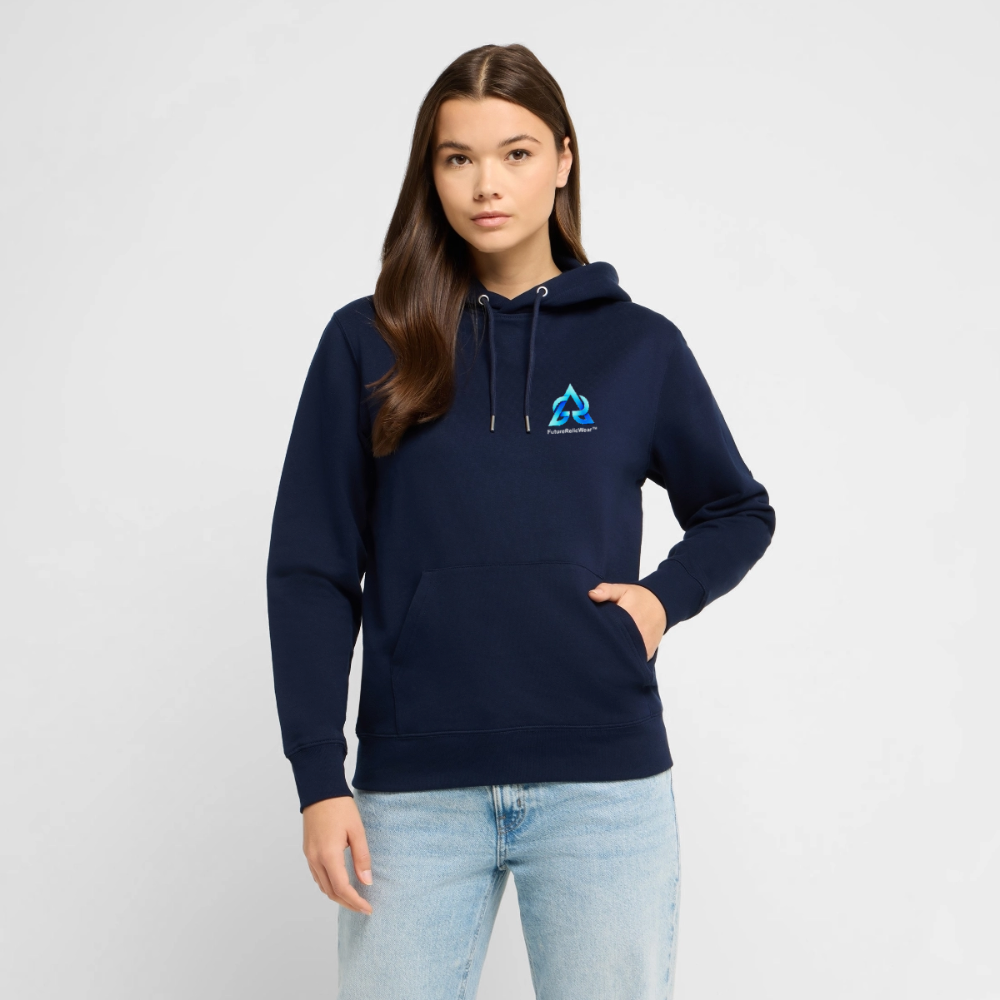 Organic Hoody - Neon Geometrics - navy